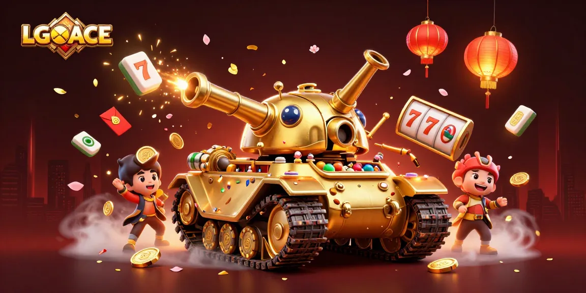 Engage with LGOACE's thrilling slot gameplay and stunning casino visuals in this vibrant illustration.