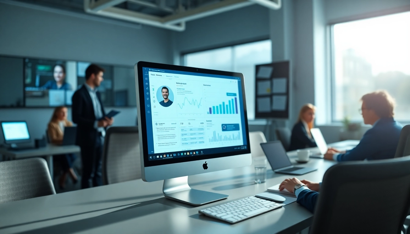Engaging visual of enterprise assistant software optimizing team collaboration and digital communication.