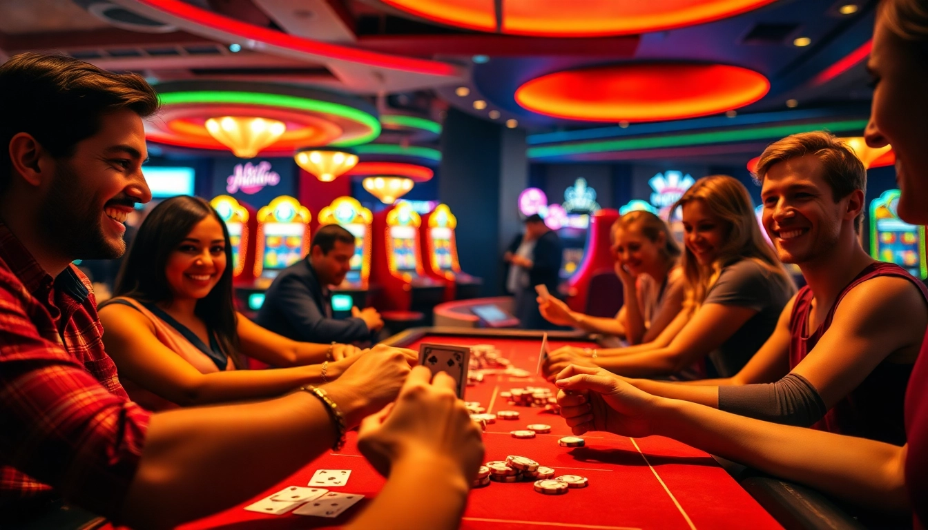 Erleben Sie die besten Casino-Spiele de in einer lebhaften Casino-Umgebung voller Spannung.