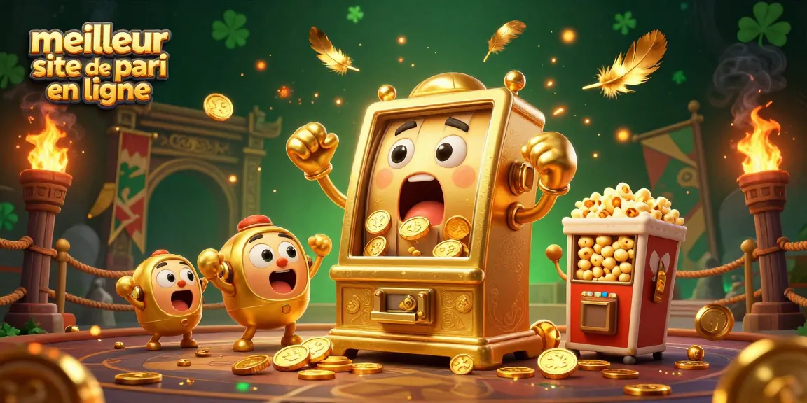 Les machines à sous gagnent des jackpots, illustrant le meilleur site de pari en ligne avec de l'énergie.
