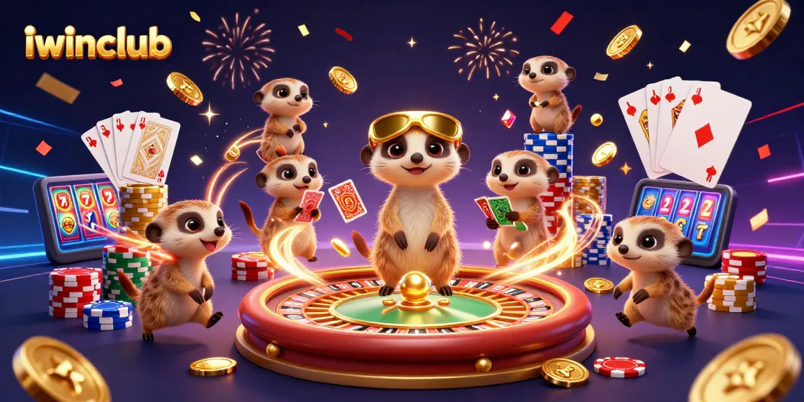 Join the fun at iwinclub with meerkats running an exciting casino operation featuring thrilling games.