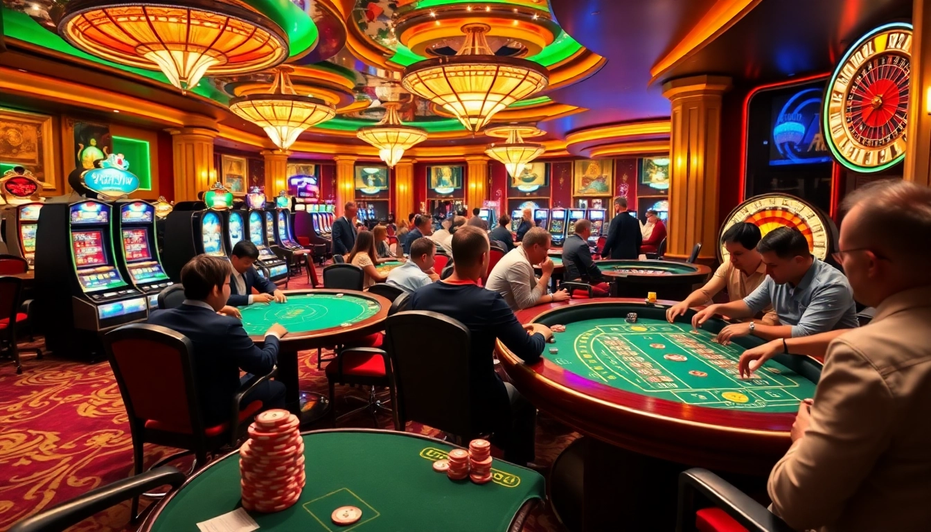 Players enjoying an exciting game at the casino with new 66 themed decorations.