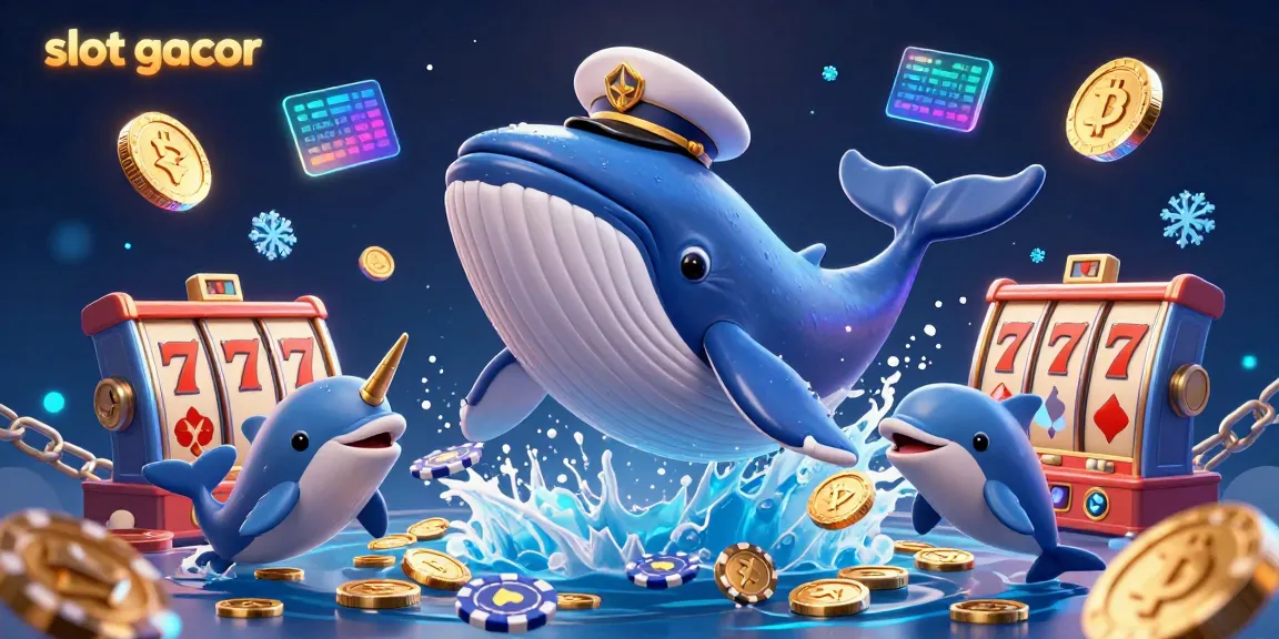 Engage with slot gacor through an immersive 3D casino scene filled with vibrant characters and playful elements.