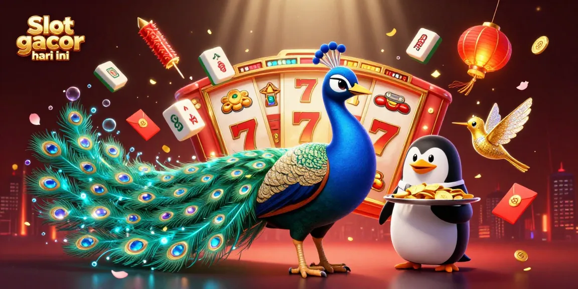 Spin for big wins with slot gacor hari ini, featuring colorful characters and exciting casino elements.