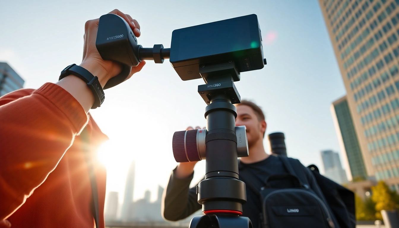 Use the insta360 antigravity a1 for professional 360-degree photography in urban settings.
