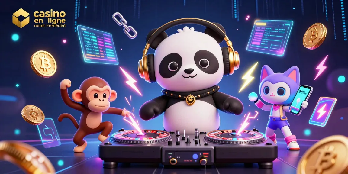 Engager dans un casino en ligne retrait immédiat avec DJ panda et amis en fête