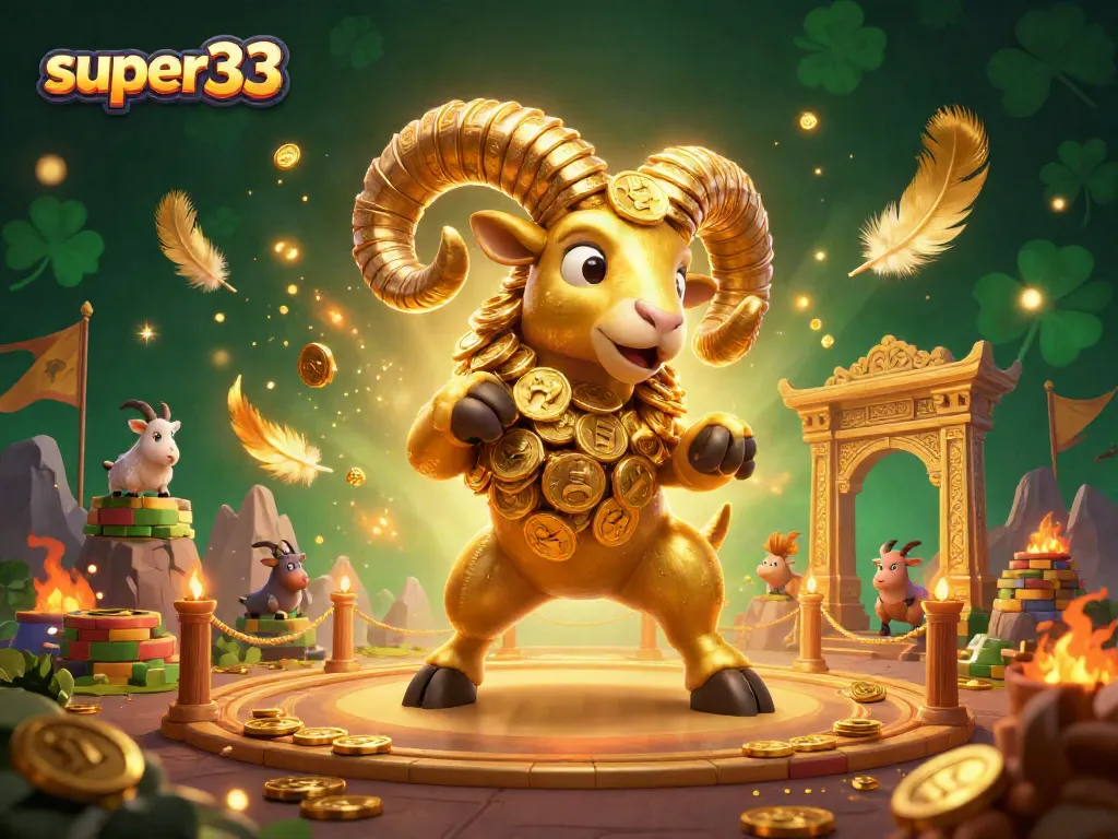Engage in thrilling gameplay with super33, featuring golden ram and adventurous casino elements.