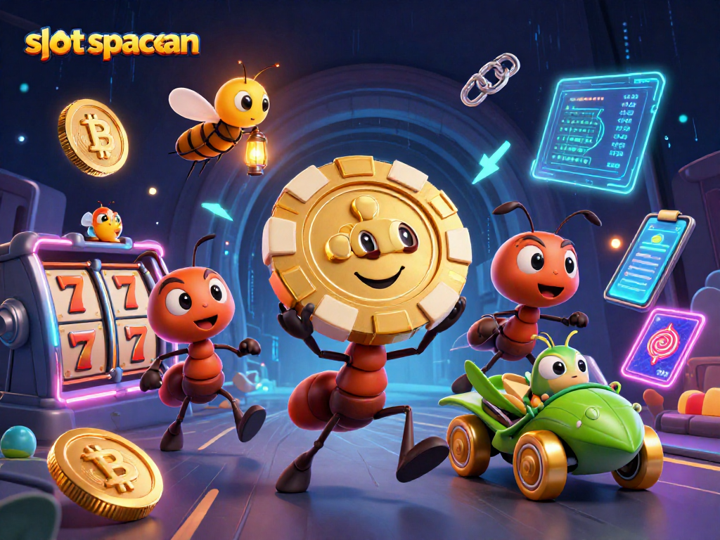 Spin and win with slot spaceman in an action-packed heist with golden poker chips and crypto coins.