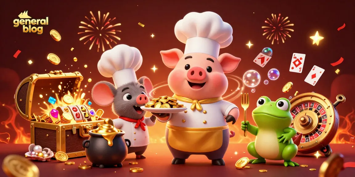 Play winning strategies at our general blog, featuring a vibrant casino scene with animated characters and casino elements.