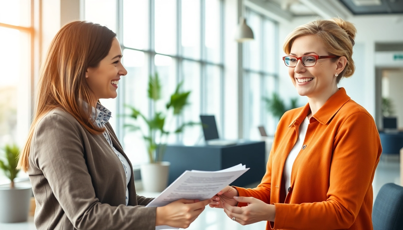 Fast warranty claim decisions illustrated by a positive client interaction with a representative.