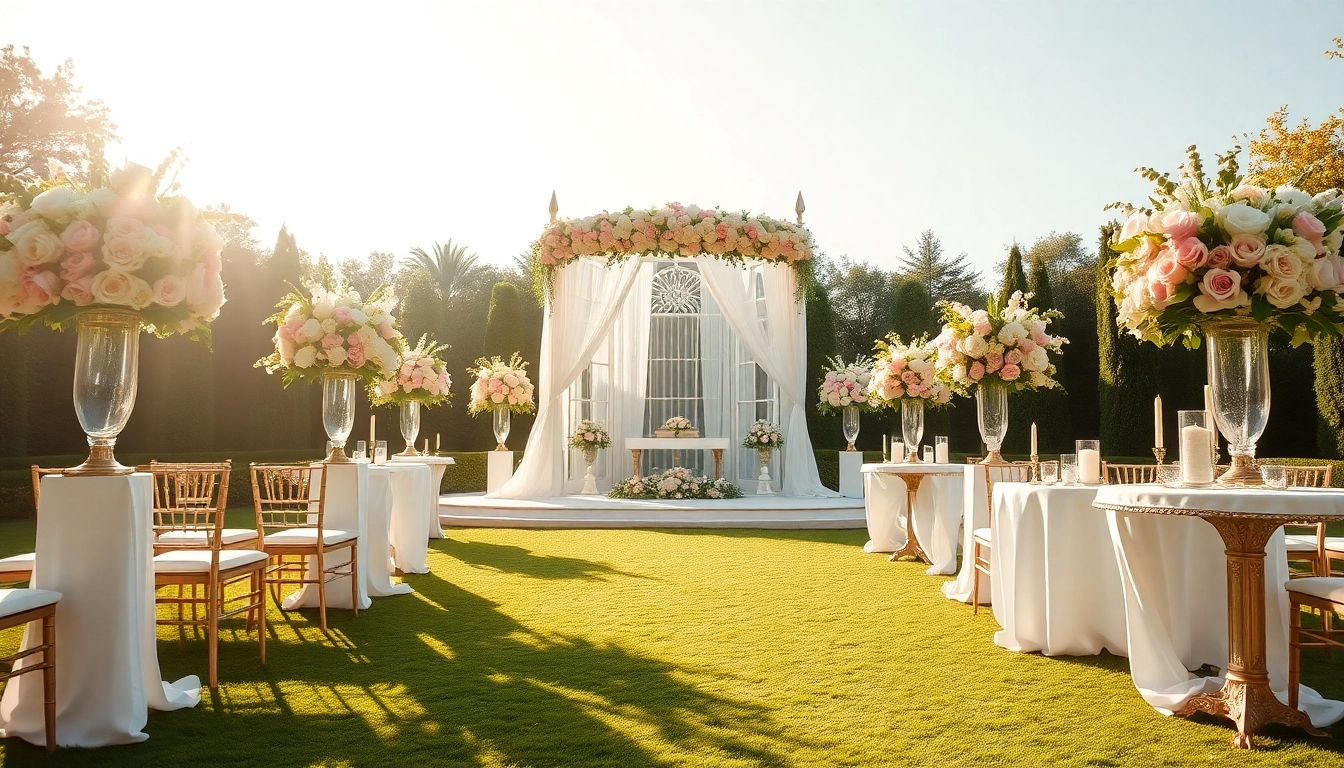 Stunning Jacksonville Wedding Venue with elegant floral decor and romantic outdoor setting.