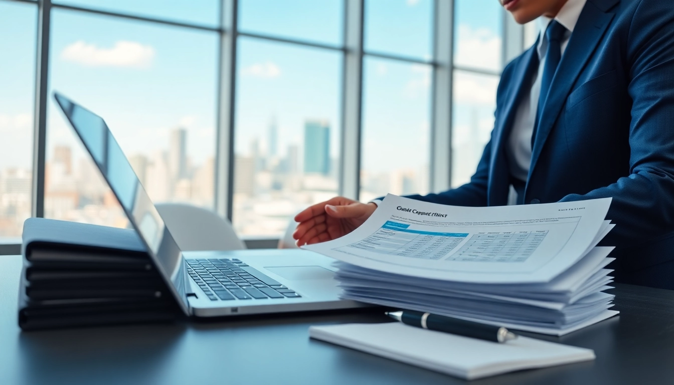 Assessing grants and pre-post award compliance in a modern office setting, highlighting important documentation.