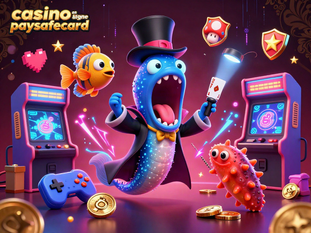 Découvrez un monde magique de casino en ligne paysafecard avec des créatures marines et des jeux colorés.