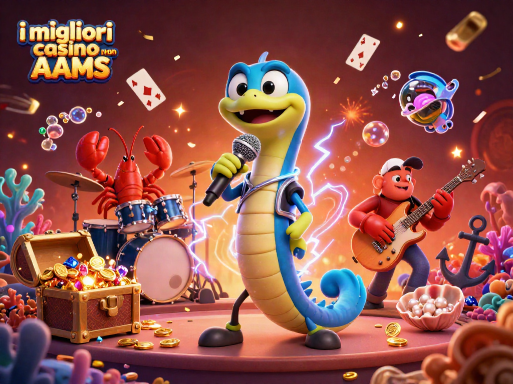 Divertiti con i migliori casino non AAMS e scopri l'emozione del gioco d'azzardo in un'illustrazione vibrante.