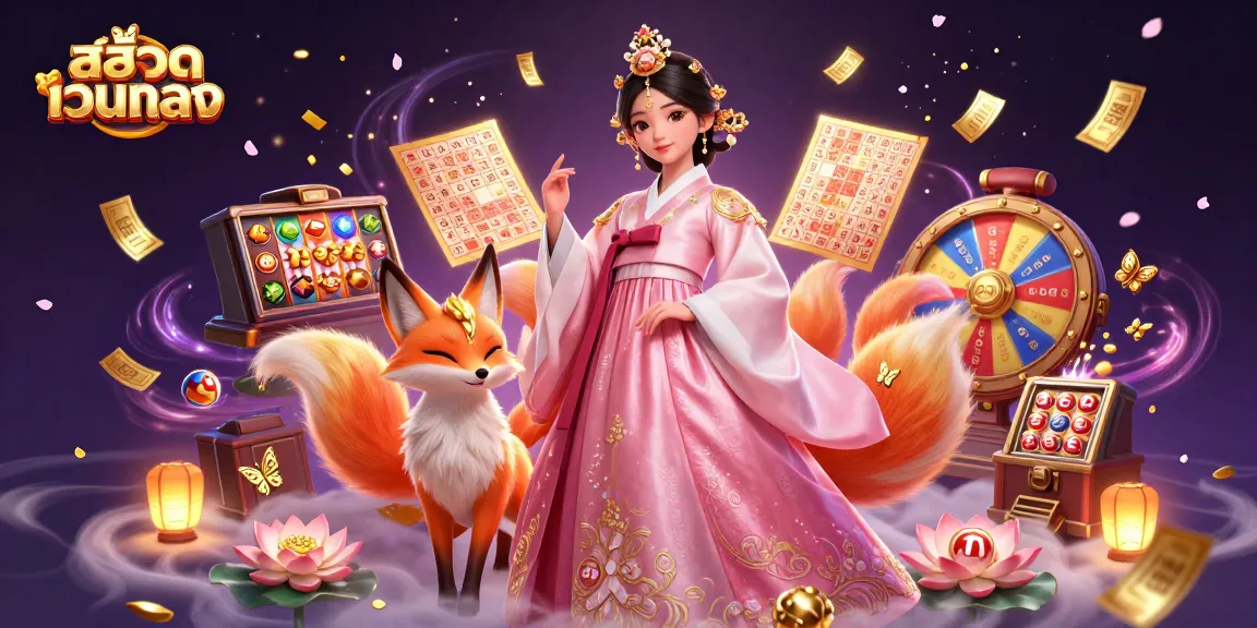 Experience thrilling moments at สล็อตเว็บตรง with an elegant character and colorful slot game elements.