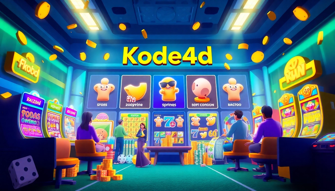 Kode4d online gaming platform showcasing vibrant slot games and interactive user experiences.