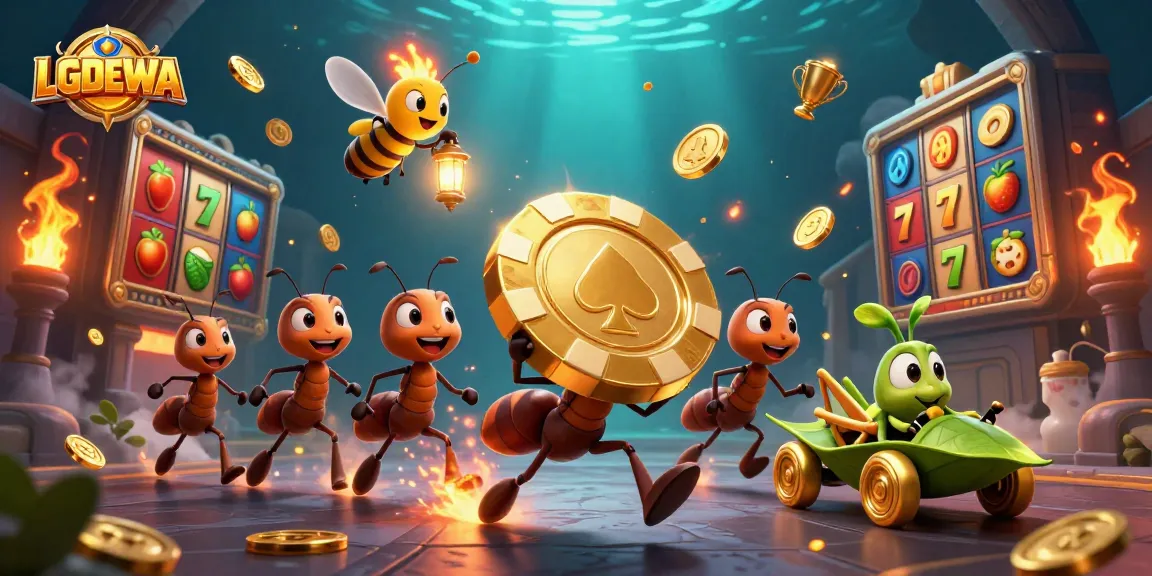Experience winning thrills at LGODEWA with exciting slots and dynamic action in this vibrant scene.