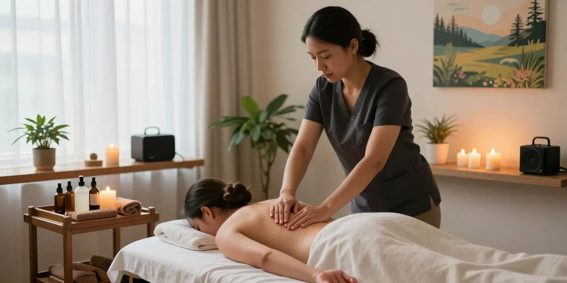 Swedish massage therapy at https://www.makangs.com/ in a serene studio with calming atmosphere.
