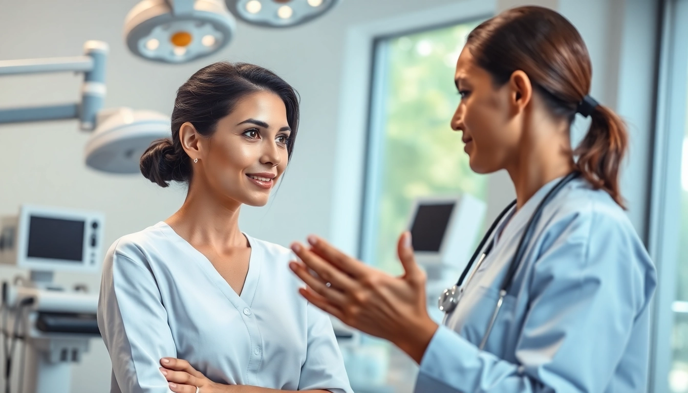 Informative consultation about Plastische Chirurgie Hamburg with a professional surgeon.
