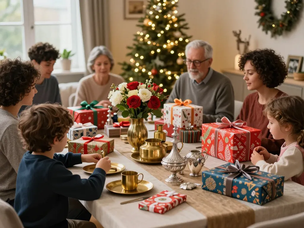 Discover beautiful return gifts online during a festive celebration with unique brass and German silver items.