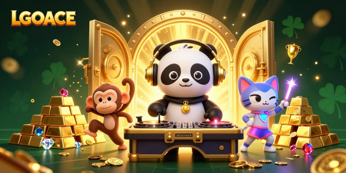 LGOACE spins luck with vibrant characters and casino treasures in an exciting gaming scene