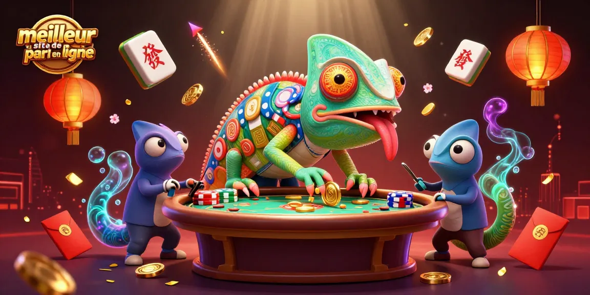 Découvrez le meilleur site de pari en ligne avec une illustration dynamique de jeux d'argent captivants.