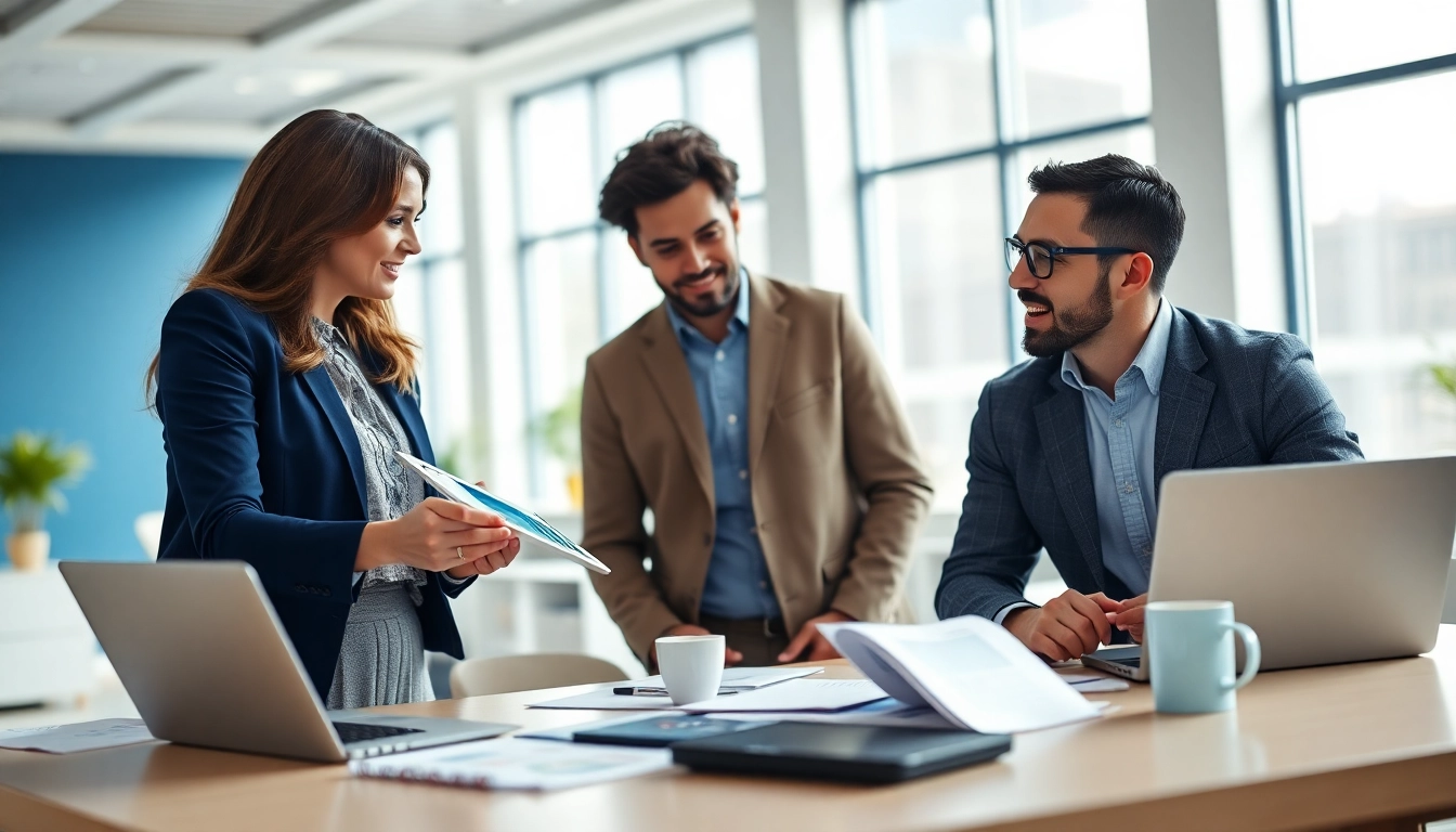 Enhance Payroll management with a diverse team collaborating in a modern office.
