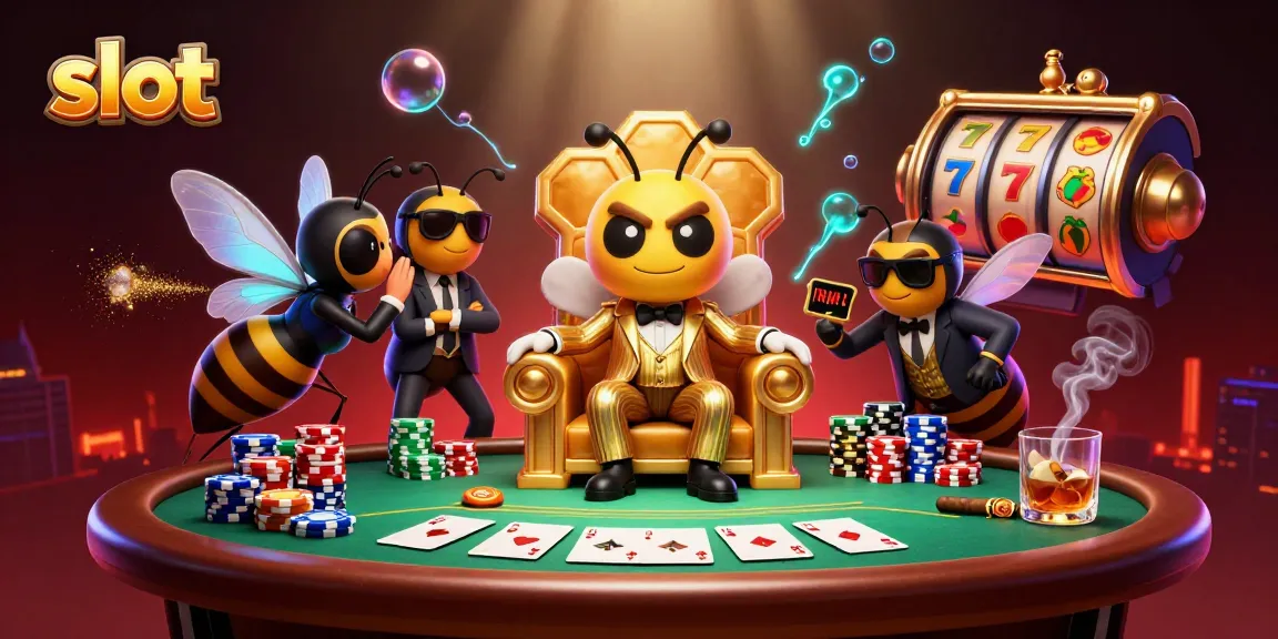 Experience thrilling slot gameplay with vibrant characters in a bustling casino scene.