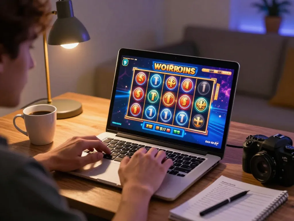Engaging in an online game with slot bonus new member 100 on screen, showcasing exciting gameplay.