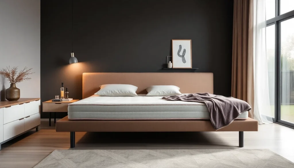 Materasso singolo di alta qualità in una camera elegante, progettato per garantire un sonno confortevole.