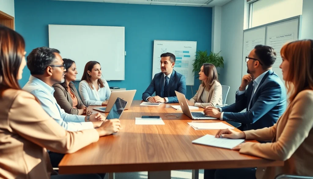 카드 한도 현금화 전략을 논의하는 전문가와 고객들의 모습