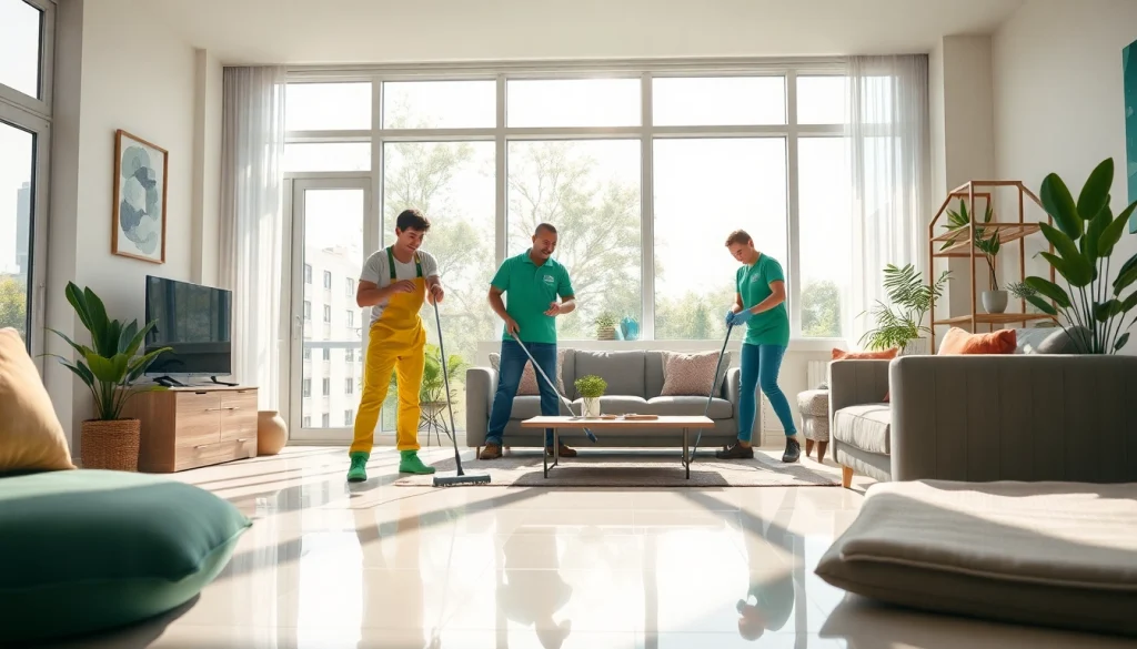 Enhance your space with a professional Cleaning Service team in action, showcasing attention to detail.
