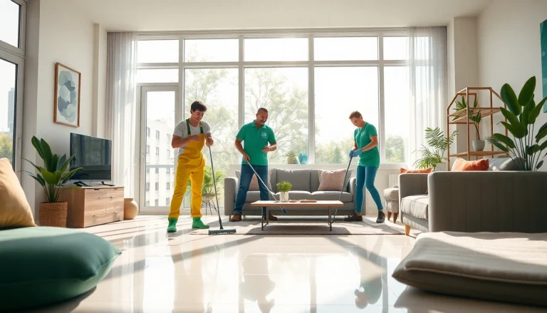 Enhance your space with a professional Cleaning Service team in action, showcasing attention to detail.