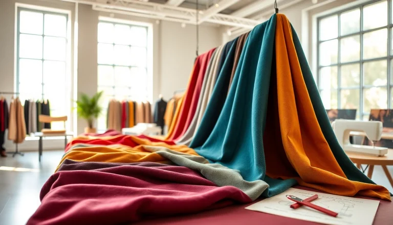 Punta di Roma stofpresentatie met kleurrijke, hoogwaardige textielstalen en accessoires.