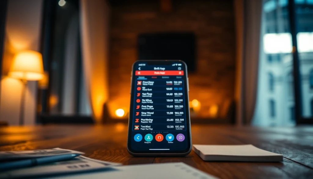 Showcase of best sports betting apps India on a smartphone with cash elements.