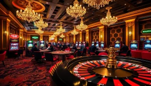 Engage in thrilling casino action with "Nếu như vậy bám vào đây" featuring luxurious roulette wheels and excited players.