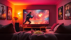 Enjoy filme online subtitrate in a cozy living room with engaging movie scenes and Romanian subtitles.