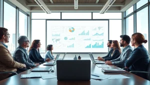 Engaged team collaborating on Acquisition Planning strategies in a modern conference room.