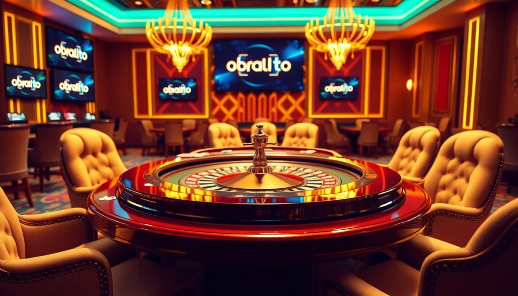 Experience the thrill of gambling with obral toto promotions at a luxurious casino table setting.