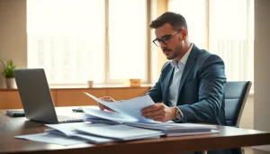 신용카드 현금화에 대한 상담을 하는 전문가, 세련된 사무실 배경.