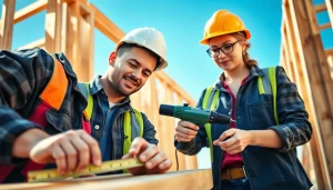 Construction apprenticeships carolinas showcase skilled professionals collaborating on-site.