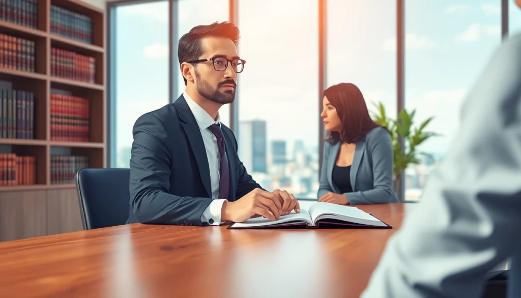 Broward County litigation lawyer offering expert legal guidance in a professional office.