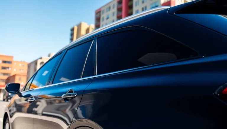Tinted windows on a sleek vehicle showcase the best window tint Chattanooga TN for style and comfort.