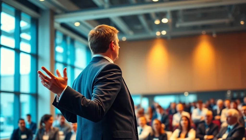 Gain valuable founder leadership insights from a motivational speaker at a professional conference.