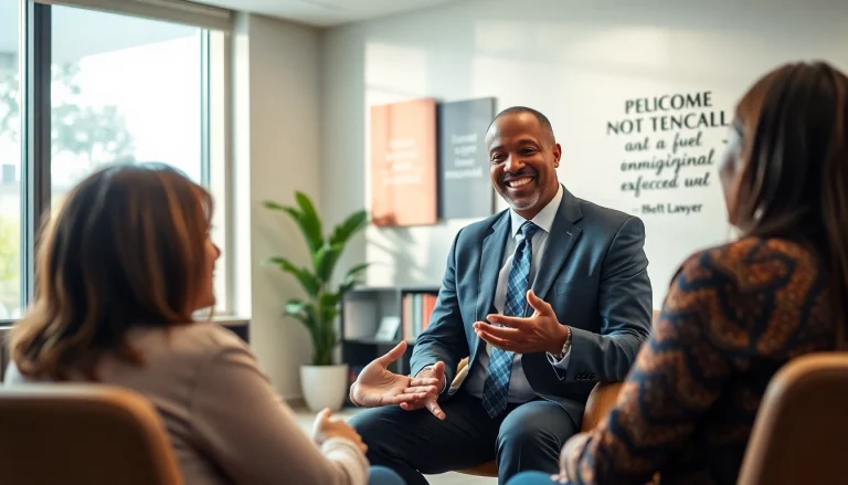 Jacksonville Immigration Lawyer consulting with clients, emphasizing trust and professionalism.