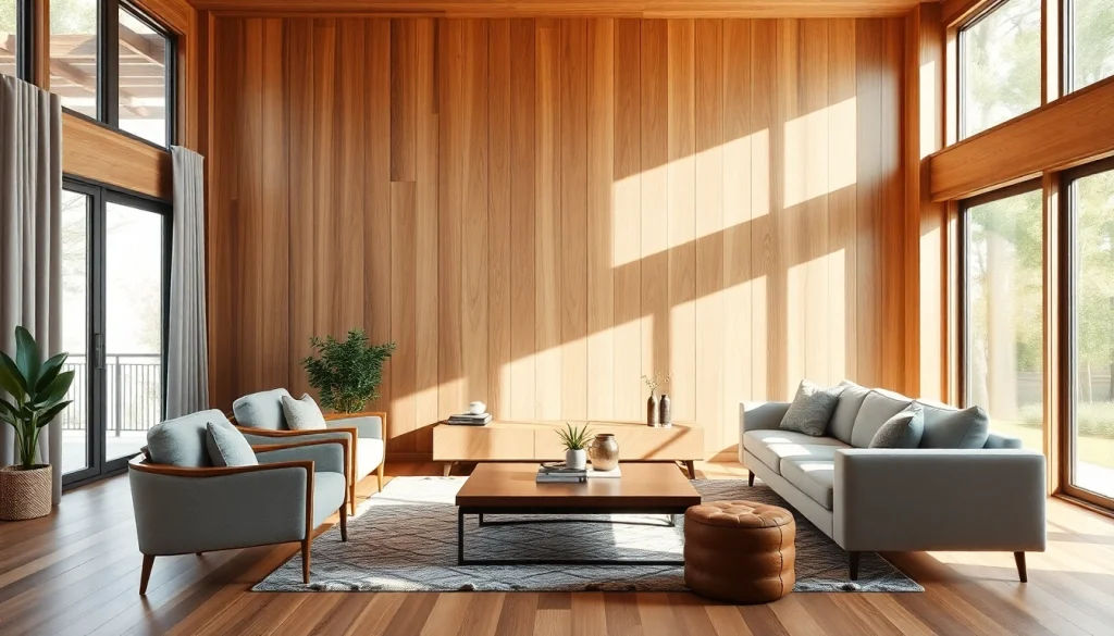 Enhance your space with stylish panel wall wood installations showcasing modern design.