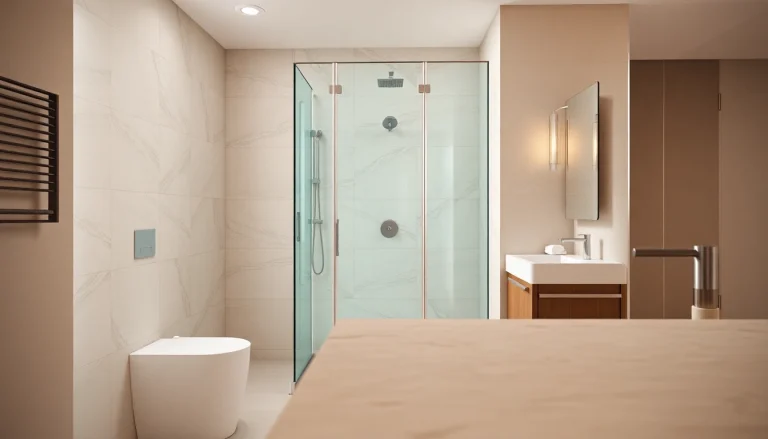 Eindrucksvolle sonni Duschkabine 80x80 in modernem Badezimmer mit elegantem Design.