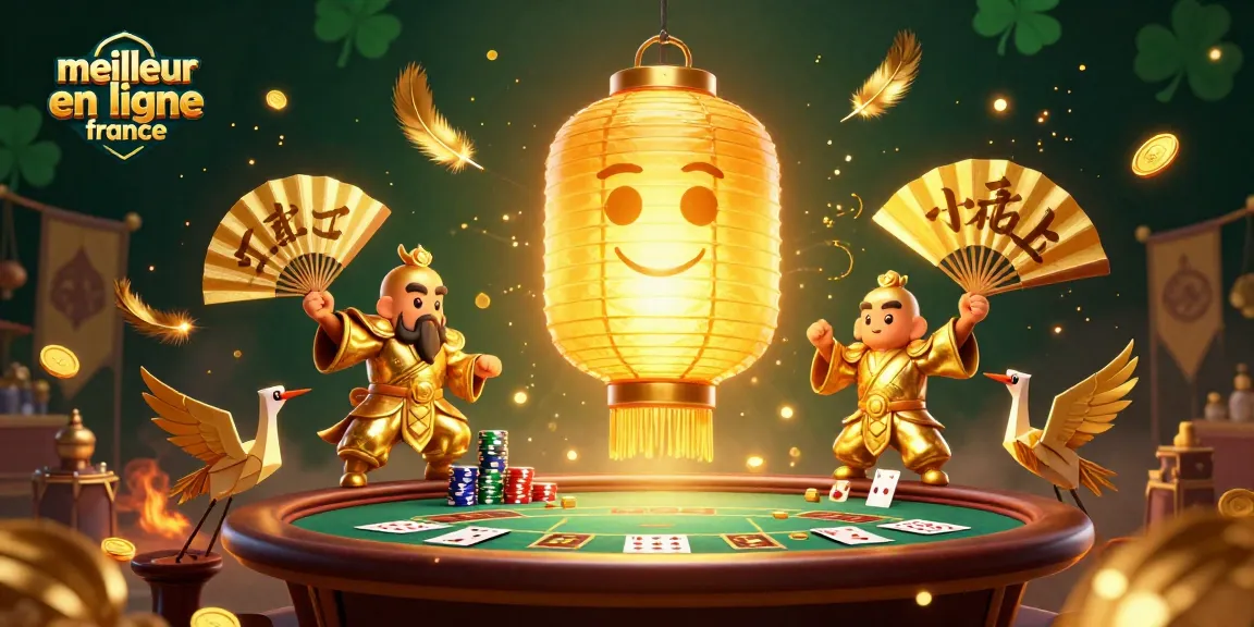 Accédez à des jeux passionnants dans le meilleur casino en ligne France avec des personnages animés et des jetons d'or.