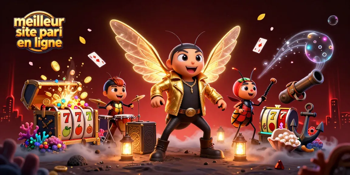 Profitez du meilleur site de pari en ligne avec une scène animée de jeux de casino captivants.